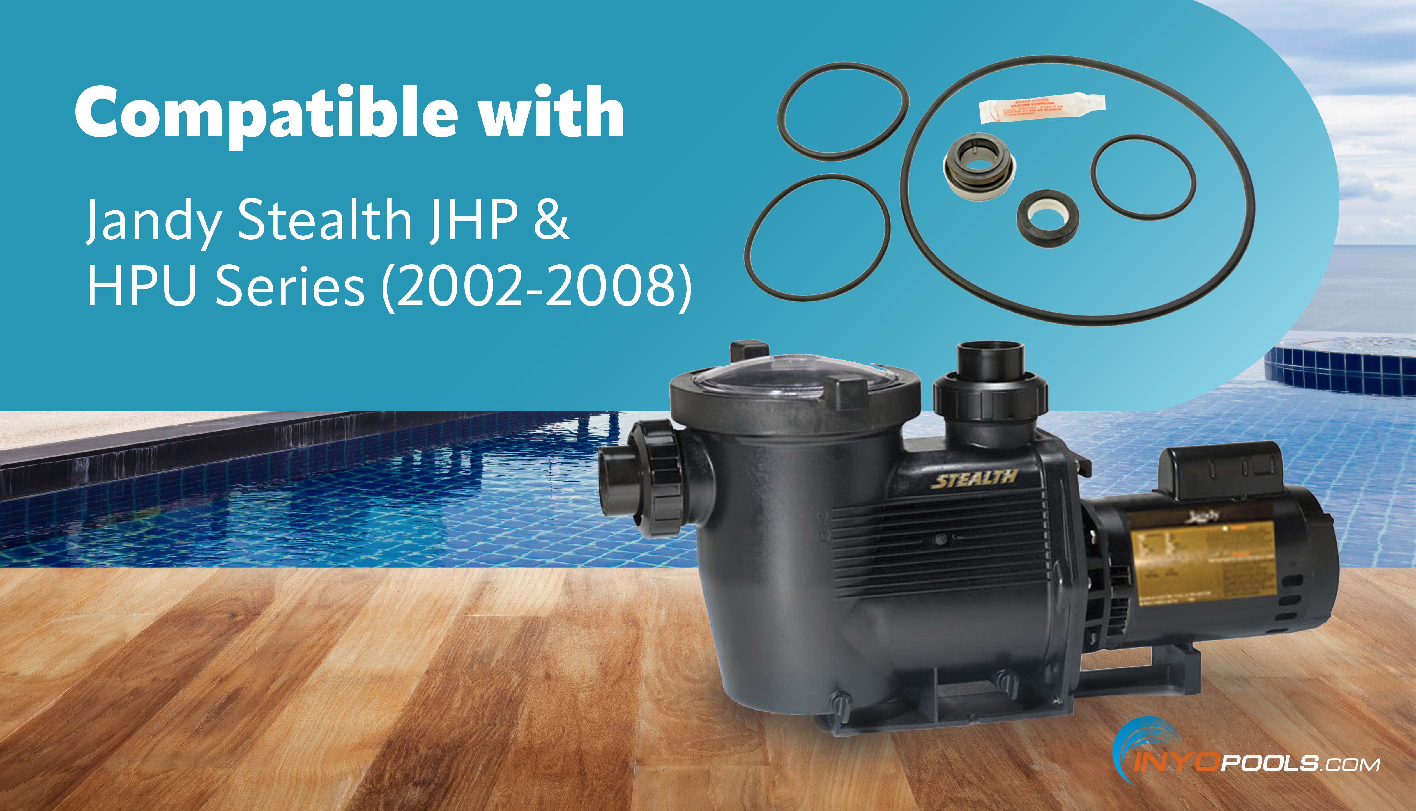 Jandy Stealth JHP Pool Pump Seal Kit