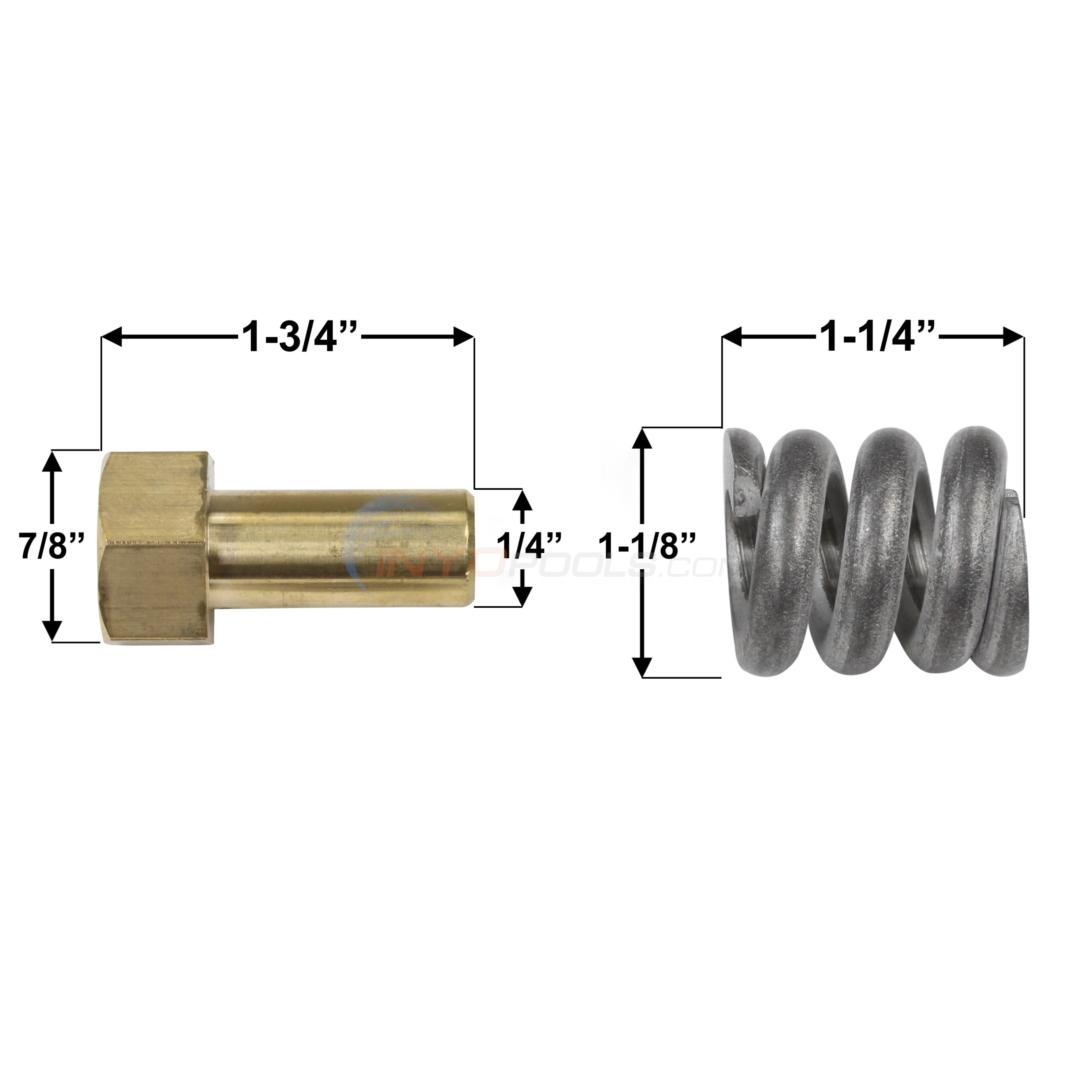 Pentair Spring Barrel Nut Assembly 53108900