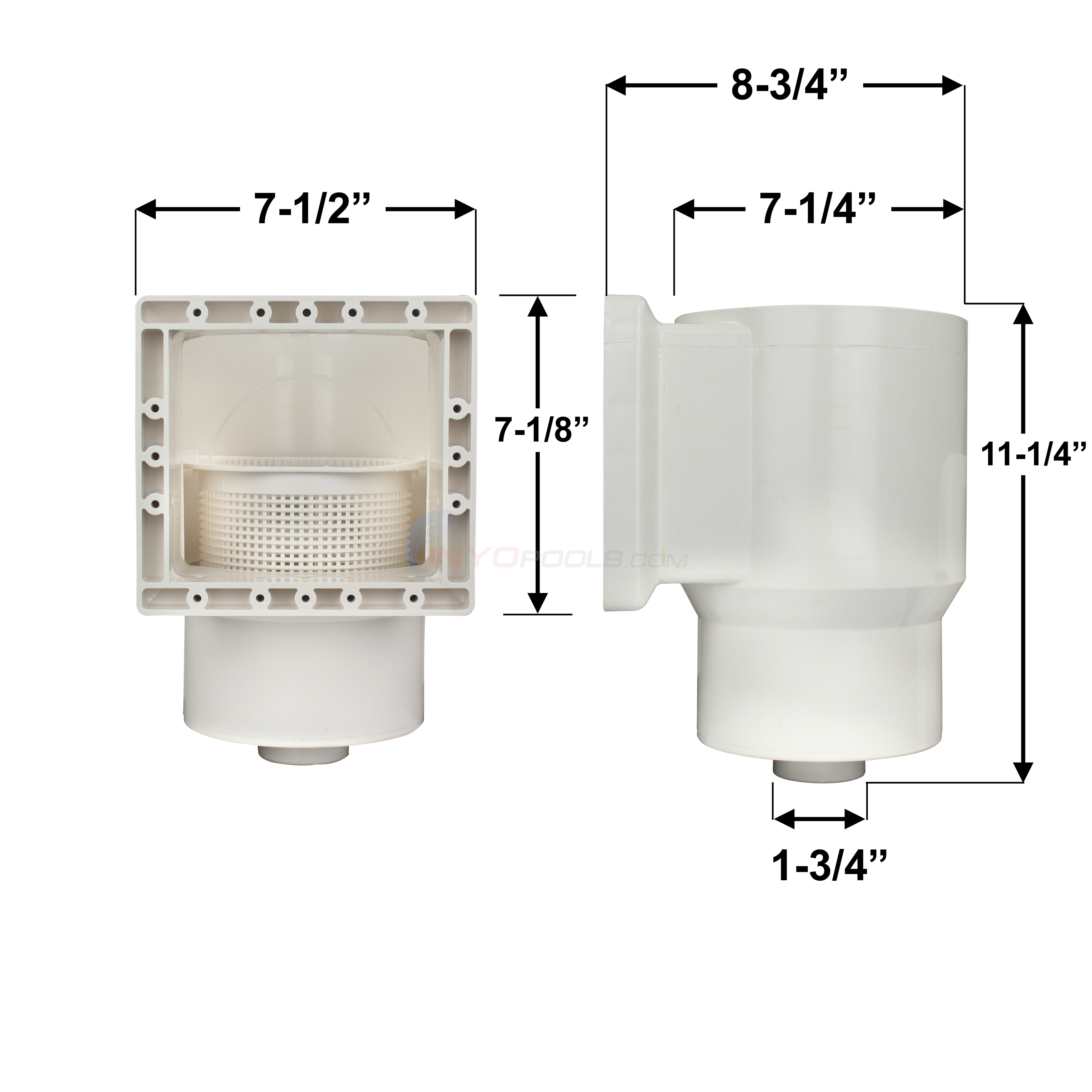 Waterway FLOPRO II STANDARD SHORT THROAT SKIMMER, WHITE (560C0A60S