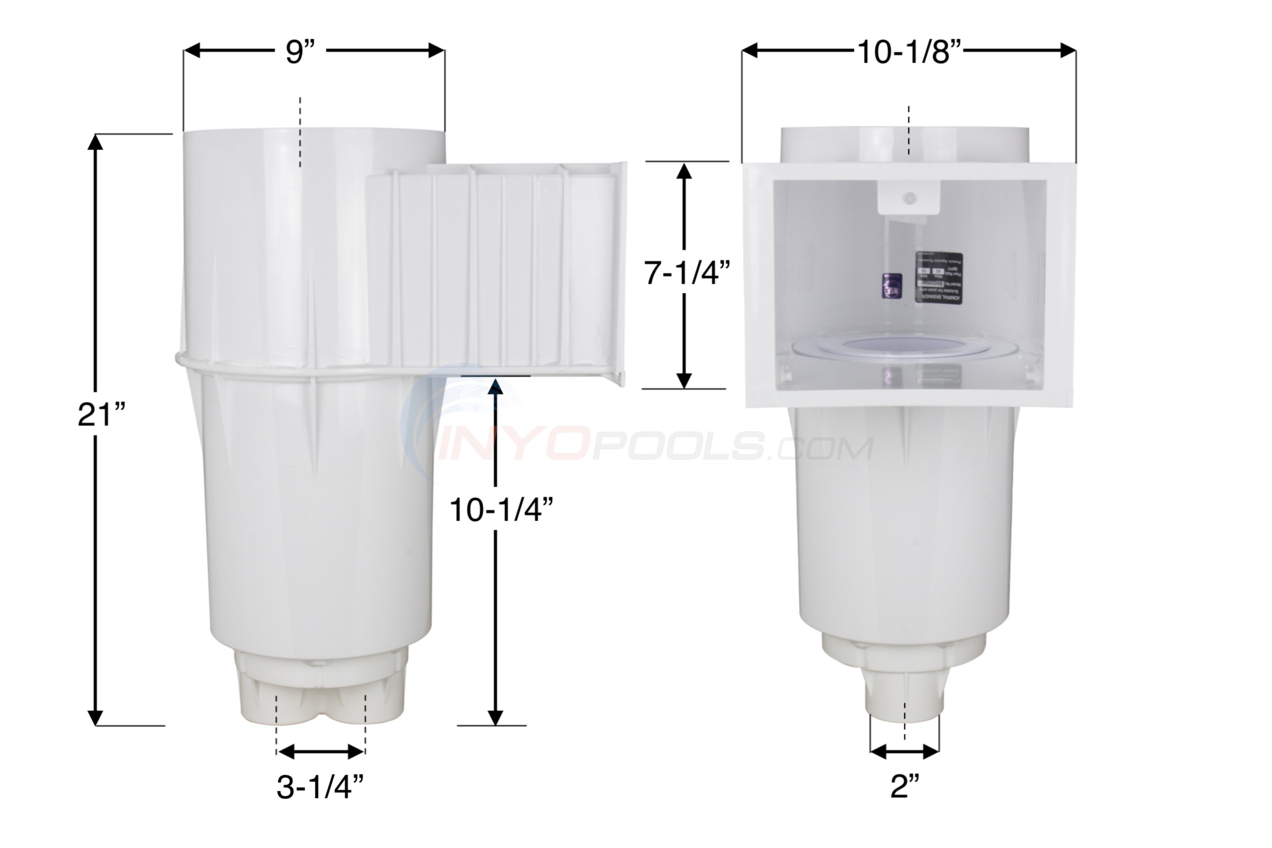 2 In. Female Skimmer with equalizer valve and circular weir 84420500