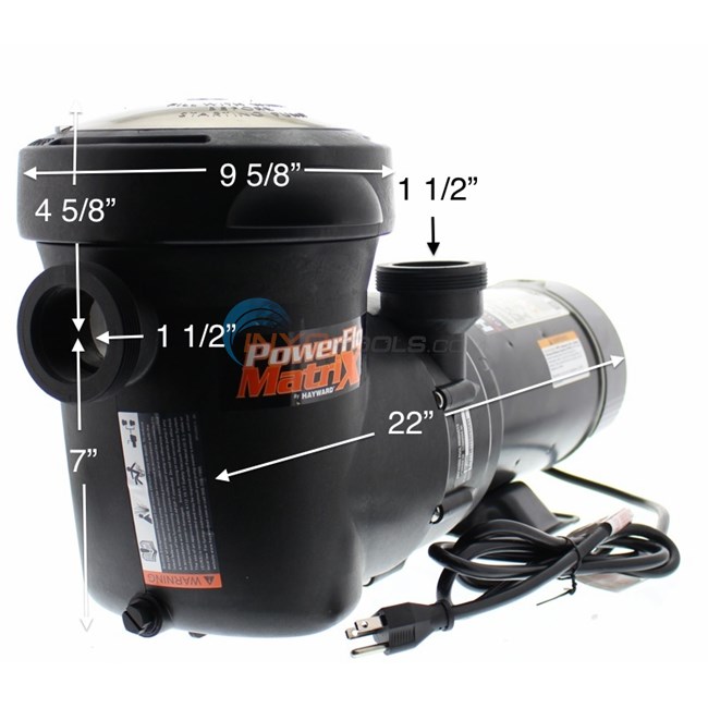 Hayward PowerFlo Matrix Pump 1 HP - SP1592 - W3SP1592 - INYOPools.com