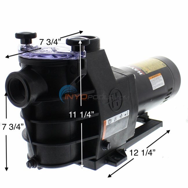 Hayward Max-Flo Pump 1 HP Single Speed Pump - SP2807X10 - INYOPools.com