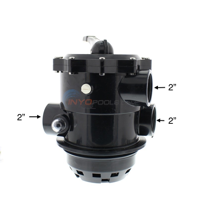 Praher 2" Top Mount Valve for Jacuzzi Sand Filter 7 1/16" Buttress (tm22jac)