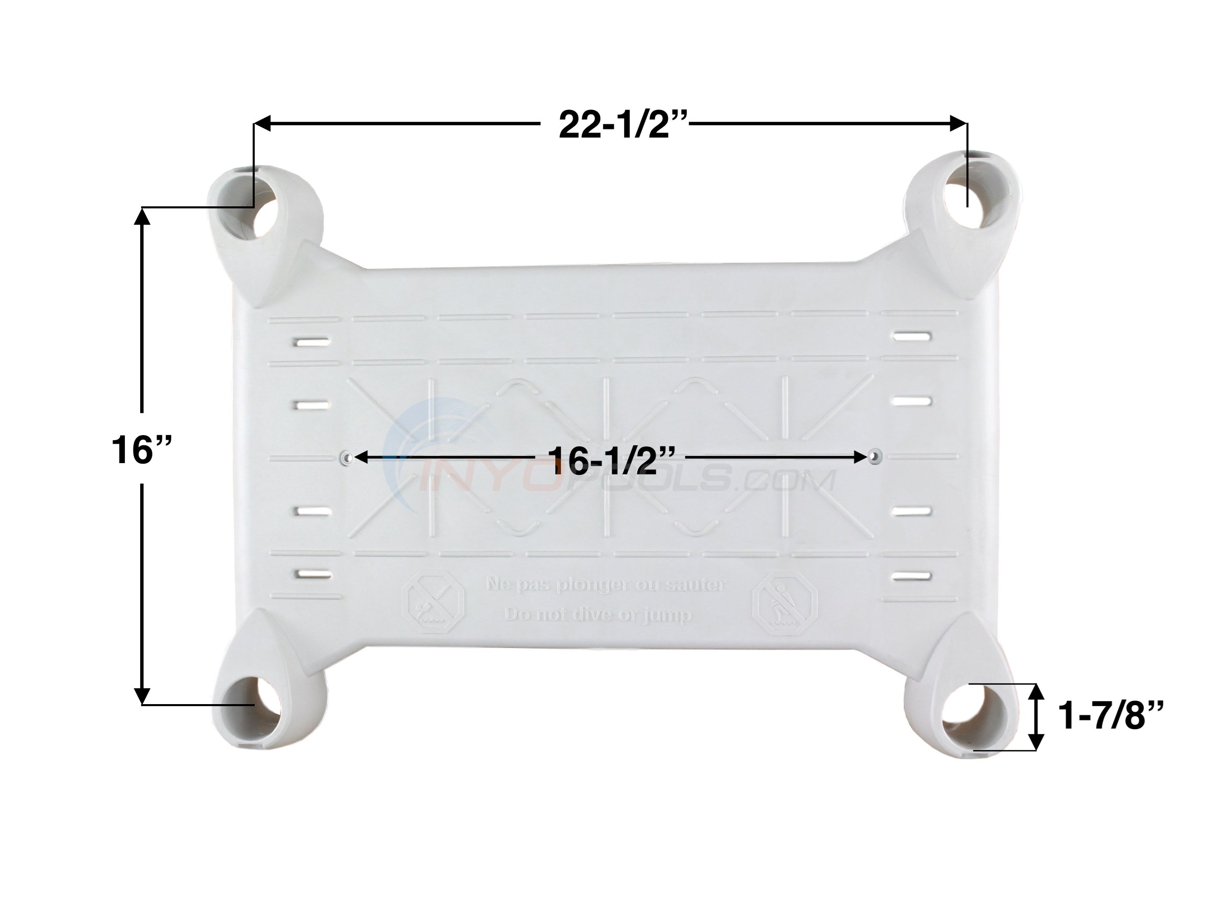 Innovaplas Ladder Platform White 1600003