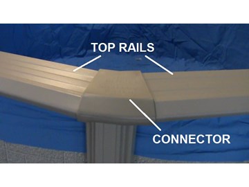 New Above Ground Swimming Pool Parts Top Rails 