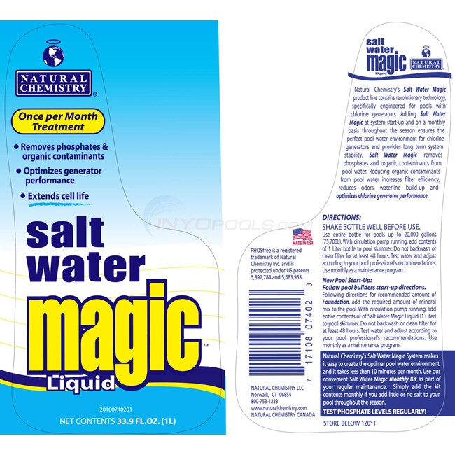 Natural Chemistry LIQUID SALT WATER MAGIC 1L - 07402