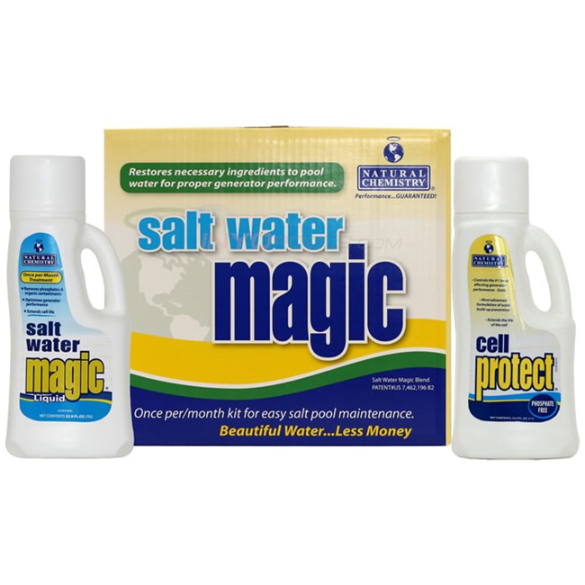 Natural Chemistry Salt Water Magic - Monthly Maintenance Kit - 07404