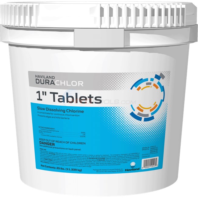 1 Inch Chlorine Tablets for Pool or Spa, 10 lb - NC114
