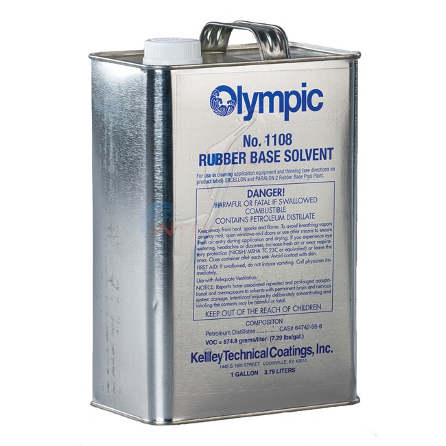 Olympic Paint Olympic Rubber Base Solvent Gallon - 1108GL
