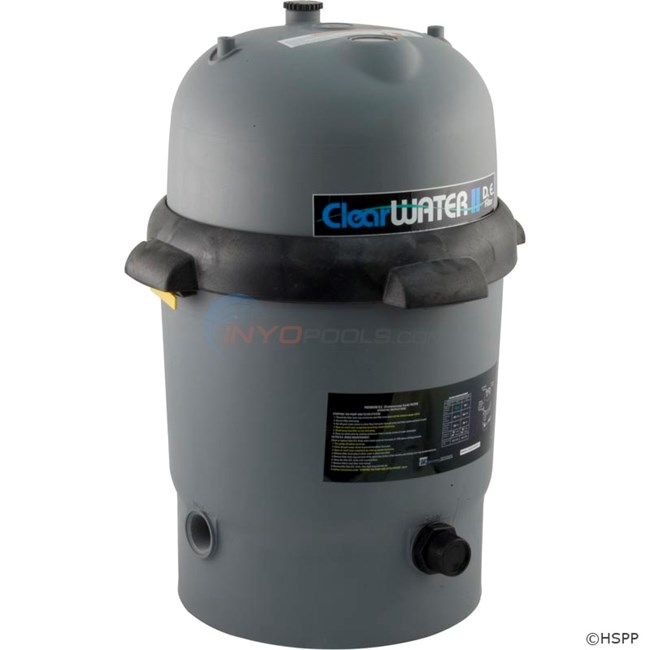 CLEARWATER DE FILTER, 44 GPM, 12 Sq Ft. 1-1/2" - FD12