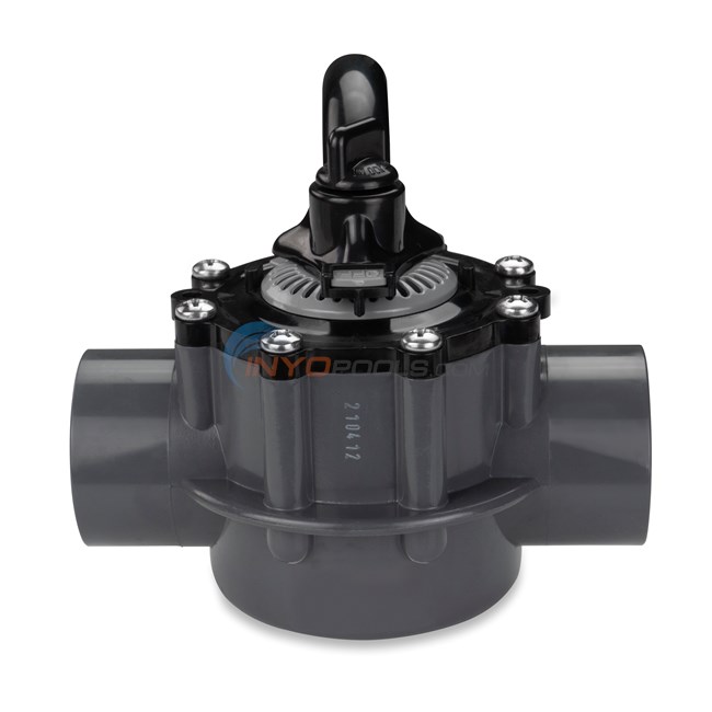 Custom Molded Products CMP Pool and Spa 3-Way Diverter Valve, 1-1/2" Inside, 2" Outside, Slip - 25933-151-000