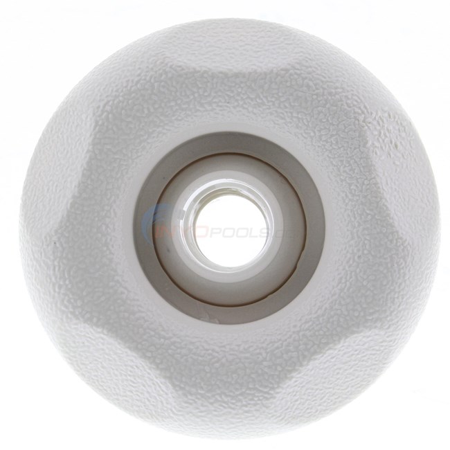 Waterway Adjustable Mini Jets Directional 2-9/16" Textured Scallop Snap In White - 212-1240