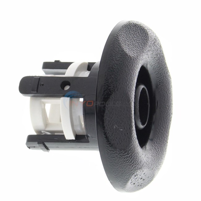 Waterway Adjustable Mini Jets Directional 2-9/16" Textured Scallop Snap In Black - 212-1241