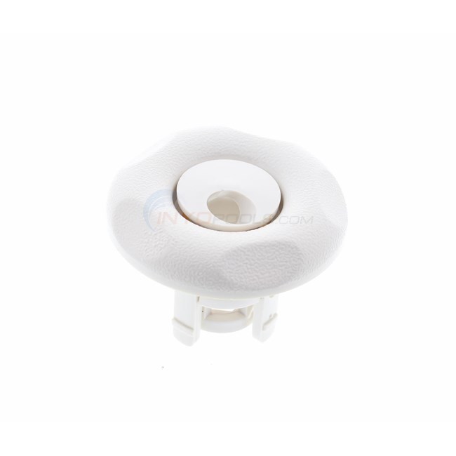 Waterway Adjustable Mini Jets Roto 2-9/16" Textured Scallop Snap In White - 212-1250