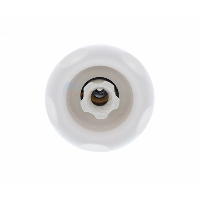 Waterway Adjustable Power Storm Jet Directional Rifled 5" Textured Scallop Snap In White - 212-7640