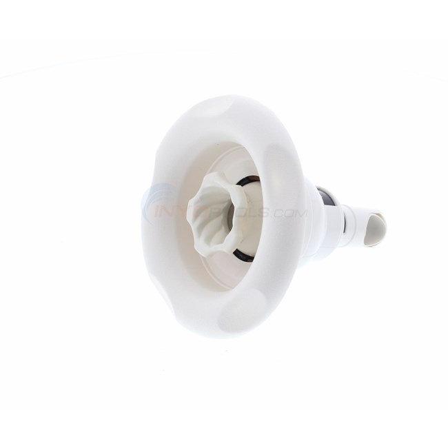 Waterway Adjustable Power Storm Jet Directional Rifled 5" Textured Scallop Snap In White - 212-7640