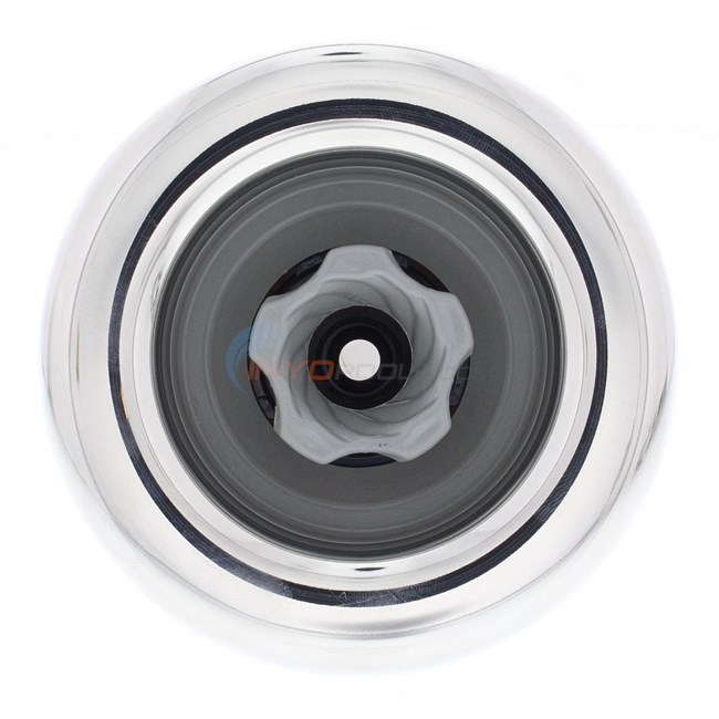 Waterway Adjustable Power Storm Directional Rifled 5" Smooth Snap In Stainless/Gray - 212-7647S