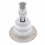 Waterway Adjustable Poly Storm Roto 3-3/8" Smooth Snap-In Stainless/White - 212-8010S