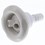 Waterway Adjustable Poly Storm Jet Twin Roto 3-3/8" Textured Scallop Snap In White - 212-8250