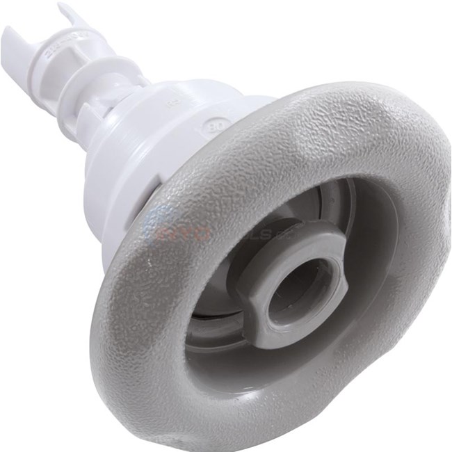 Waterway Adjustable Poly Storm Jet Multi-Massage 3-3/8" Textured Scallop Snap In Gray - 212-8277