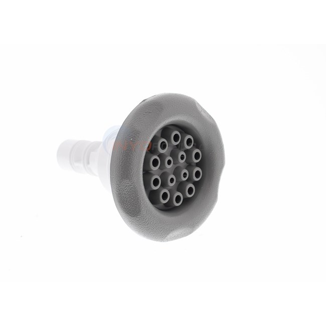 Waterway Adjustable Poly Storm Jet Multi-Massage 3-3/8" Textured Scallop Snap In Gray - 212-8277
