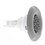 Waterway Adjustable Poly Storm Massage 4" Textured Scallop Snap In Gray - 212-8297