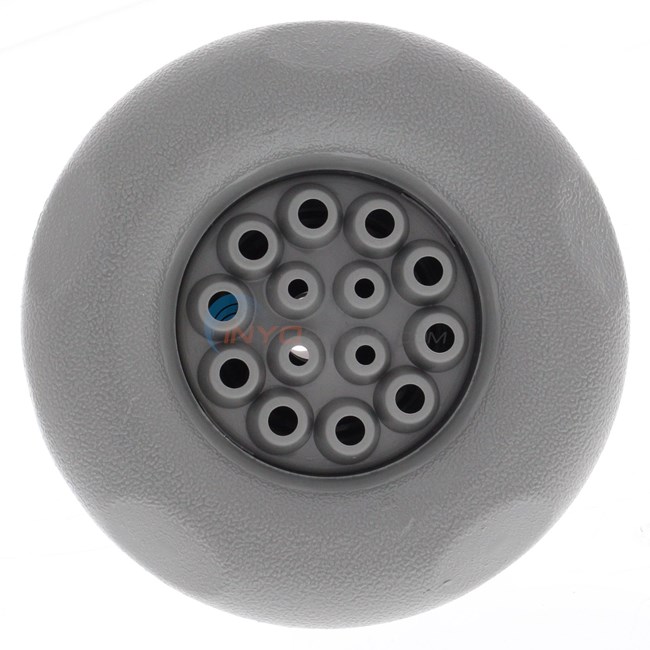 Waterway Adjustable Poly Storm Massage 4" Textured Scallop Snap In Gray - 212-8297