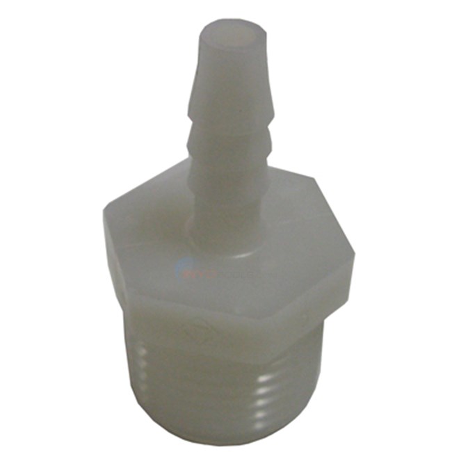 United States Plastics Company Adapter,hose 1/8" Mpt X1/4" Barb (h48-3-2) - 64794