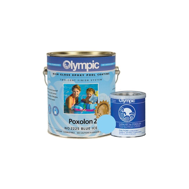 Olympic Paint Olympic Poxolon 1 Gallon Two Coat Epoxy - Blue Ice - 2225GL
