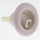 Adjustable Poly Storm Roto 3-3/8" Smooth Thread In White