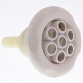 Adjustable Poly Storm Massage 3-3/8" Textured Scallop Thread In White
