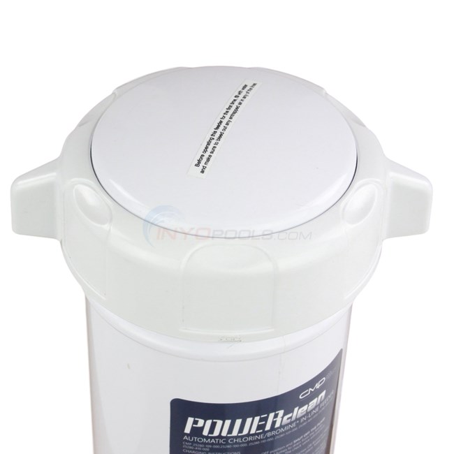 Custom Molded Products CMP Powerclean Ultra In-Line Chlorinator, 5Lbs Capacity, White Lid - 25280-110-000