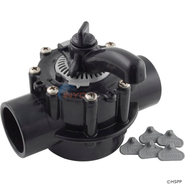 Custom Molded Products CMP Pool and Spa 2-Way Diverter Valve, 1-1/2" Inside, 2" Outside Slip - 25912-154-000