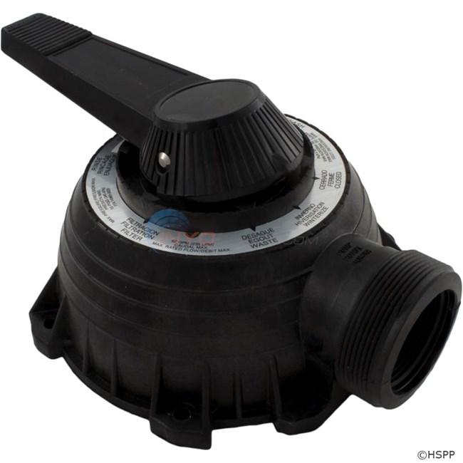 Pentair Multiport Valve Plug and Cover Assembly for Sta-Rite 1-1/2" WC112 Series Valve - 77704-0104