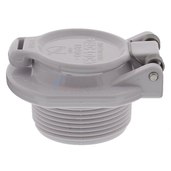 Hayward 1.5" MPT Vacuum Lock Safety Fitting, White - W400BWHP