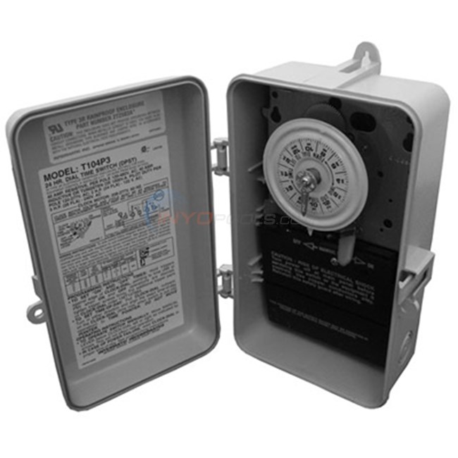 Intermatic Clock, Time Outdoor 230v Dpst (t104p3)