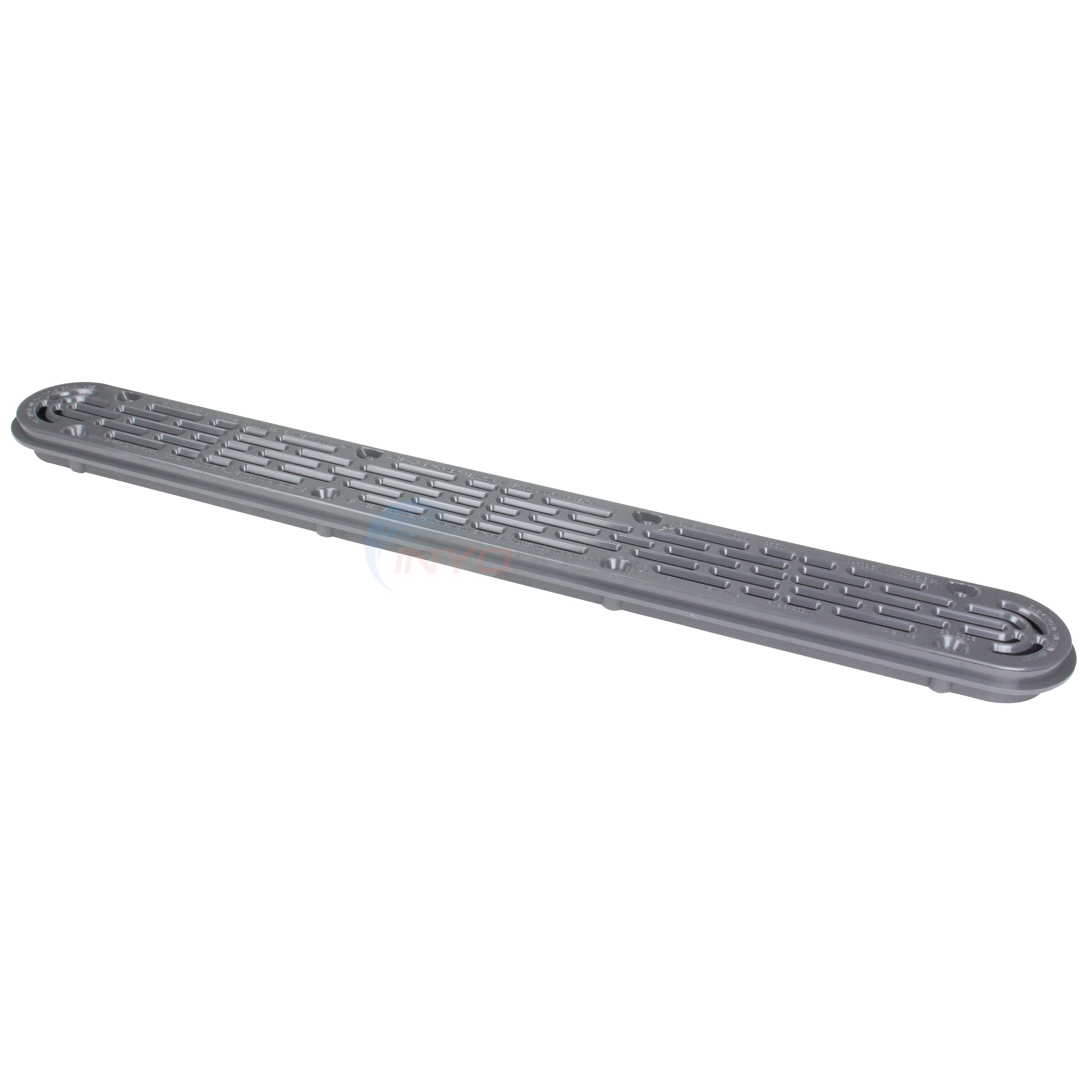 AquaStar 32" Dark Gray Flat Grate VGB Channel Drain - 32CDFLFR105