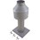 Raypak Indoor Draft Hood Stack Kit, R206A, R207A - 009838
