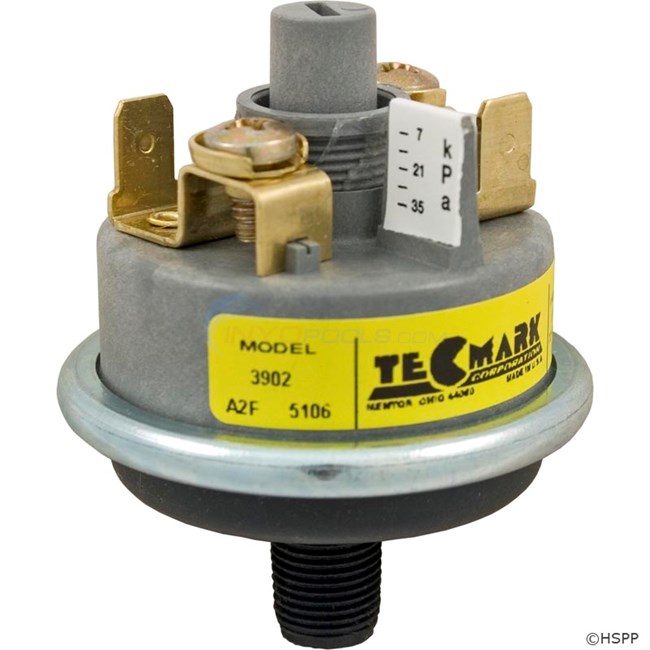 TecMark Pressure Switch 3902, 1A, Universal, SPNO, w/o Brass