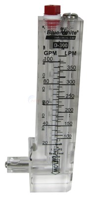 Blue White Flow Meter 11/2" Pipe, Vertical, Downward Flow D30150P