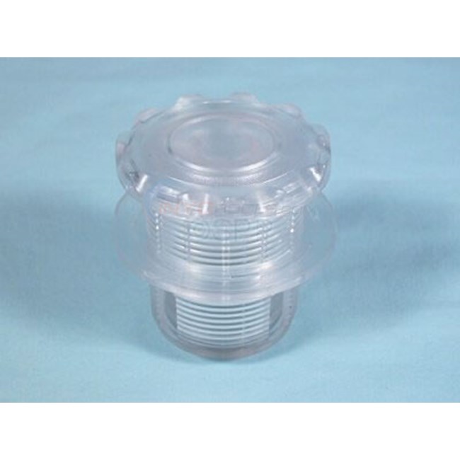 Air Button, Scallop, Clear, Mounting Hole 1 3/4" - 50-00251