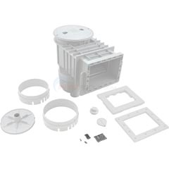 Skimmer Complete,WW Renegade,Pool Fiberglass,2",White, Round