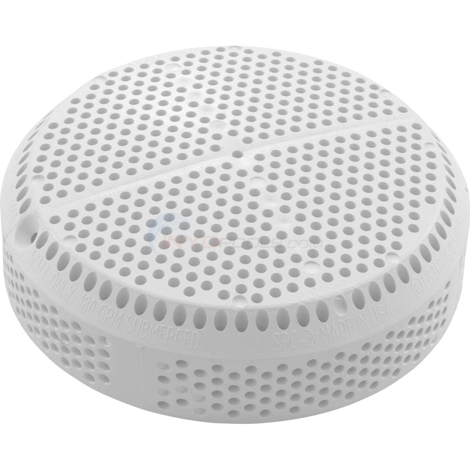 Waterway Suction Cover, 5" Super Hi- Flo, White - 642-3630 V