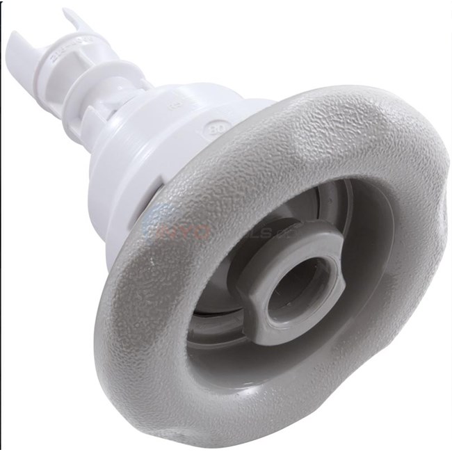 Waterway Adjustable Poly Storm Roto 3-3/8" Textured Scallop Snap In Gray (Replaced by Light Gray) - 212-8017