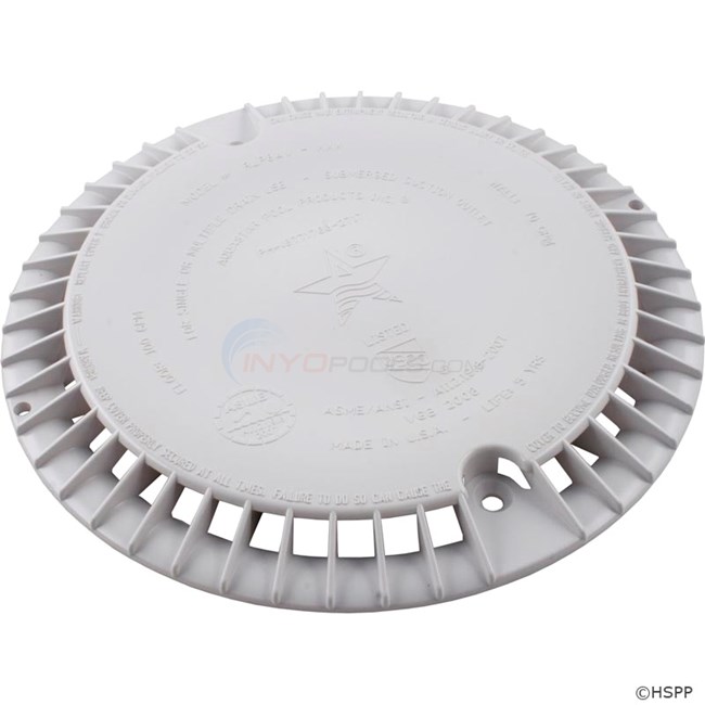 Aquastar 8 White Retro Fit Av Vgb Grate Rlp8av101 Inyopools Com