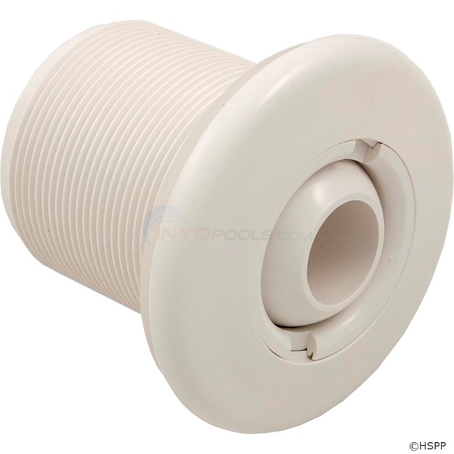 Std Long Wall Ftng Comp/Less Nut, White (10-3600-WH)