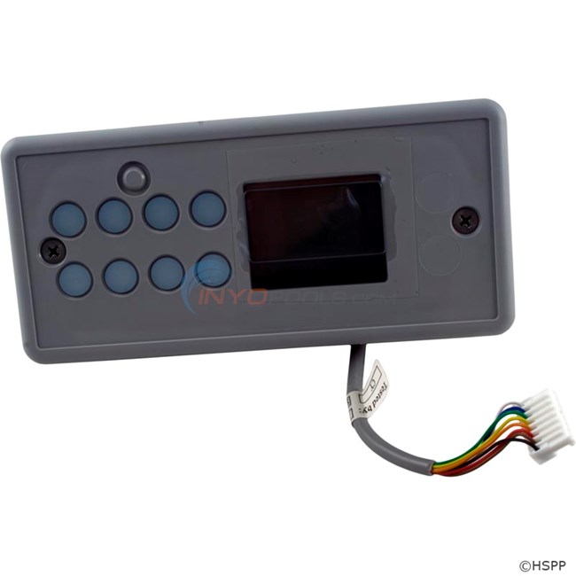 TSC-8/K-8 Lg Rec, 8-Button, LCD Display, No Label (0200-007113)