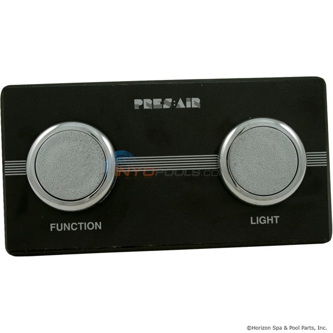 2-Button Panel Kit Black/Chrome (PB318BC2)