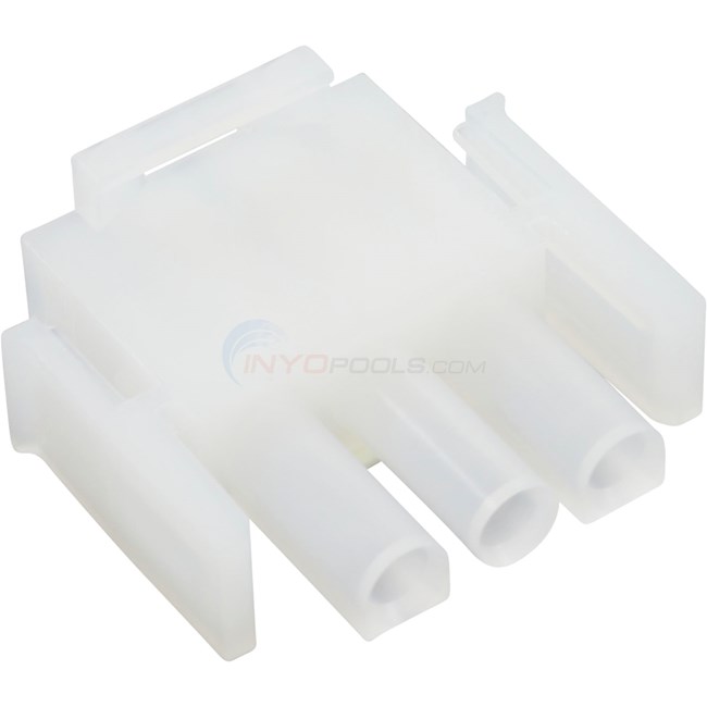 Spa Parts Plus Amp, 3 Pin Male Plug White (1-480700) - 58-04030