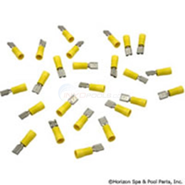 Female Disconnect, Yellow 12-10AWG, .250" Tab (Pkg 25) - 60-555-1769
